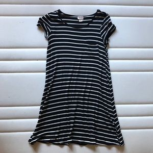Striped t shirt dress